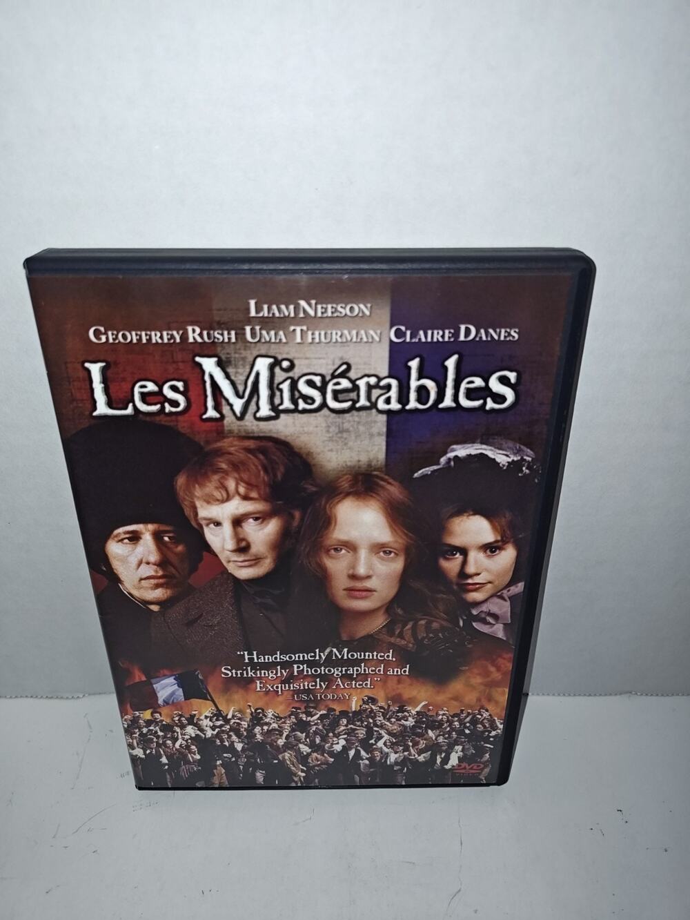 Les Miserables Vintage Action DVD Movie 1998 Liam Neeson Geoffrey Rush 2006